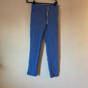 Figs ceil blue scrub pants